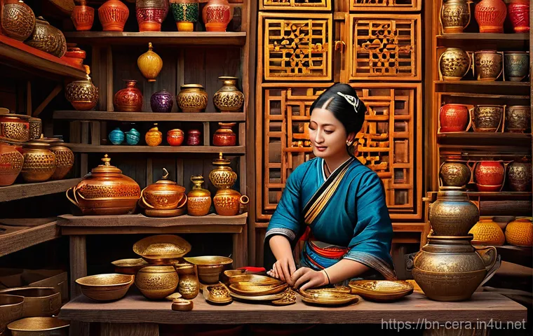 미술세라믹 분야 전문가 인터뷰 - Here are three image generation prompts in English, detailing various aspects of the modern ceramics...