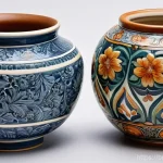 미술세라믹 경력 개발 팁 - Here are three detailed image prompts for generating ceramic art images, adhering to your specified ...