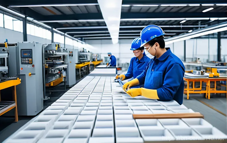 세라믹 직업 전망 - **Prompt:** A state-of-the-art ceramic research and development facility. Diverse engineers and scie...